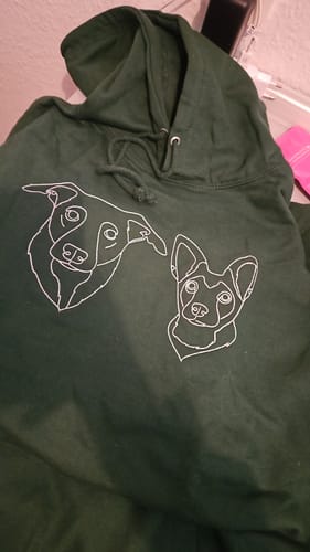 Customer photo review of Personalisierter & bestickter Hoodie