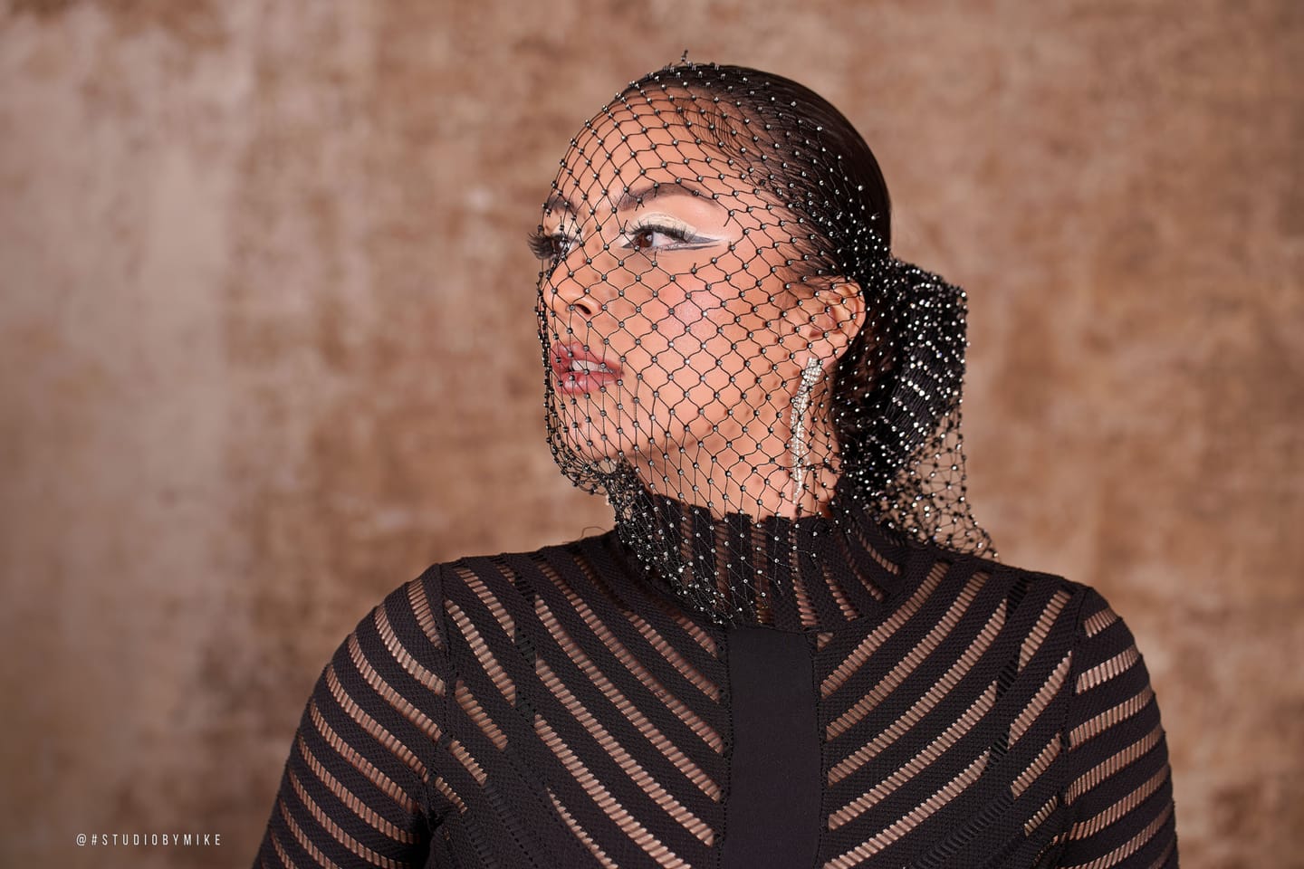 Customer photo review of BLACK MULBERRY SILK HAIR-BUN MAKER FOR MILITARY HAIR BUN