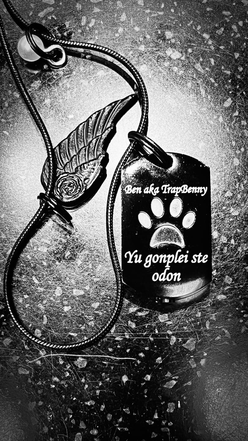 Customer photo review of Personalized Photo Urn Necklace for Pet