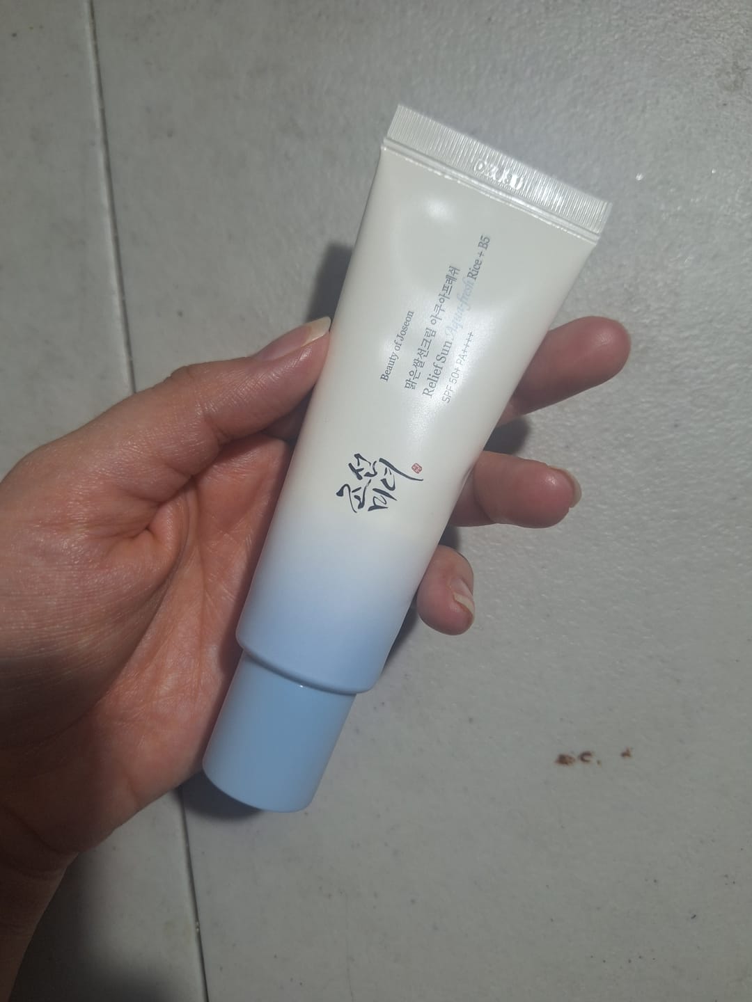 Customer photo review of Relief Sun Aqua - Fresh Rice + B5