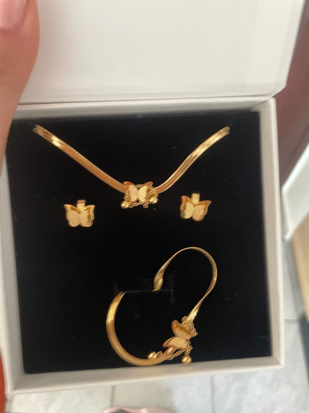 Customer photo review of Set Golden Butterfly