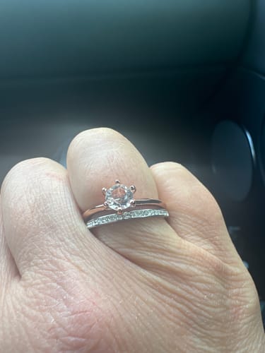 Customer photo review of One In A Million Solitaire Ring Embellished With SWAROVSKI® Crystals