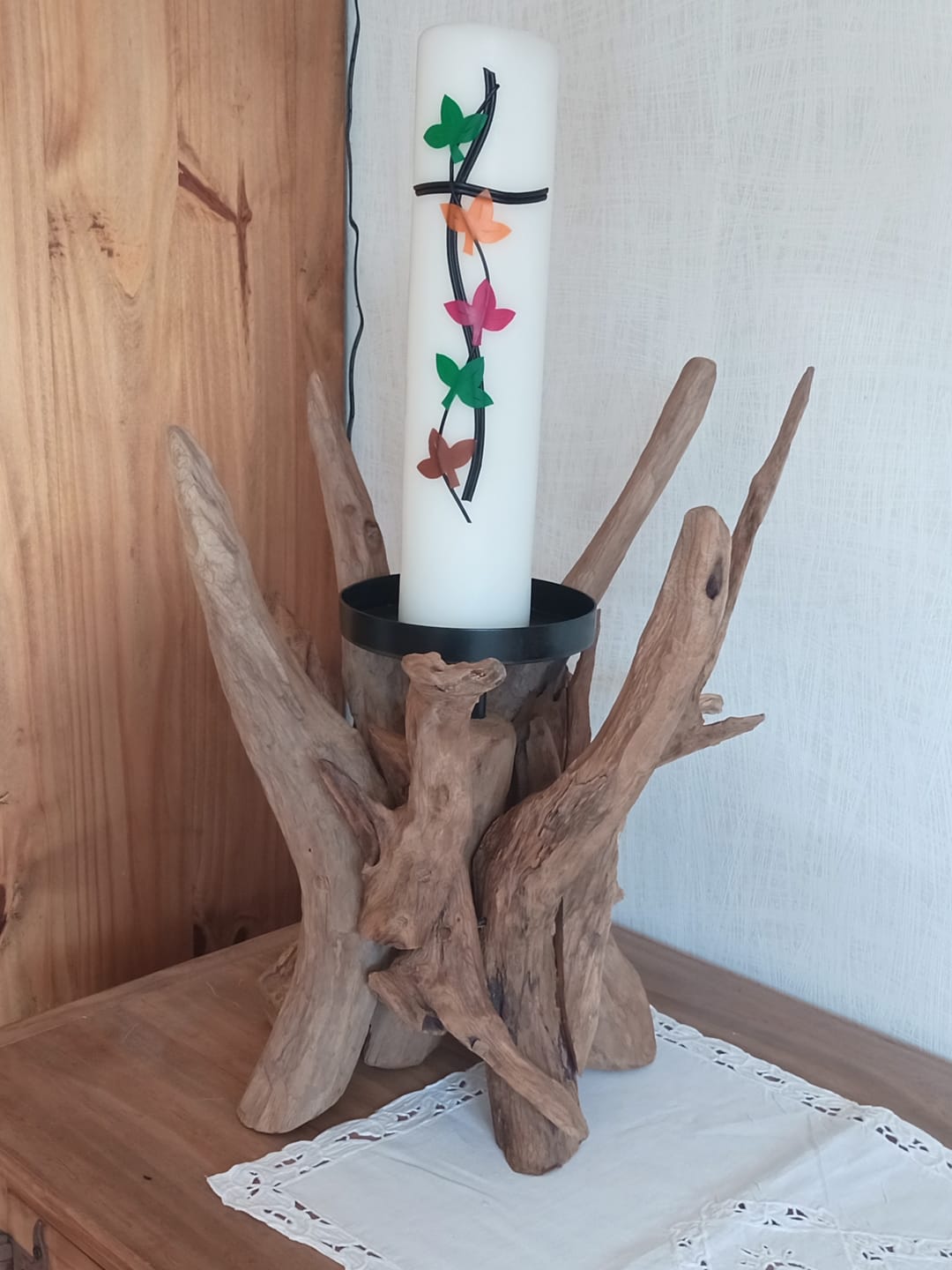 Customer photo review of Treibholz Kerzenständer VILLA