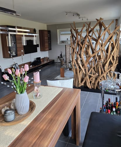 Customer photo review of Design Raumteiler mit Beleuchtung im Sockel