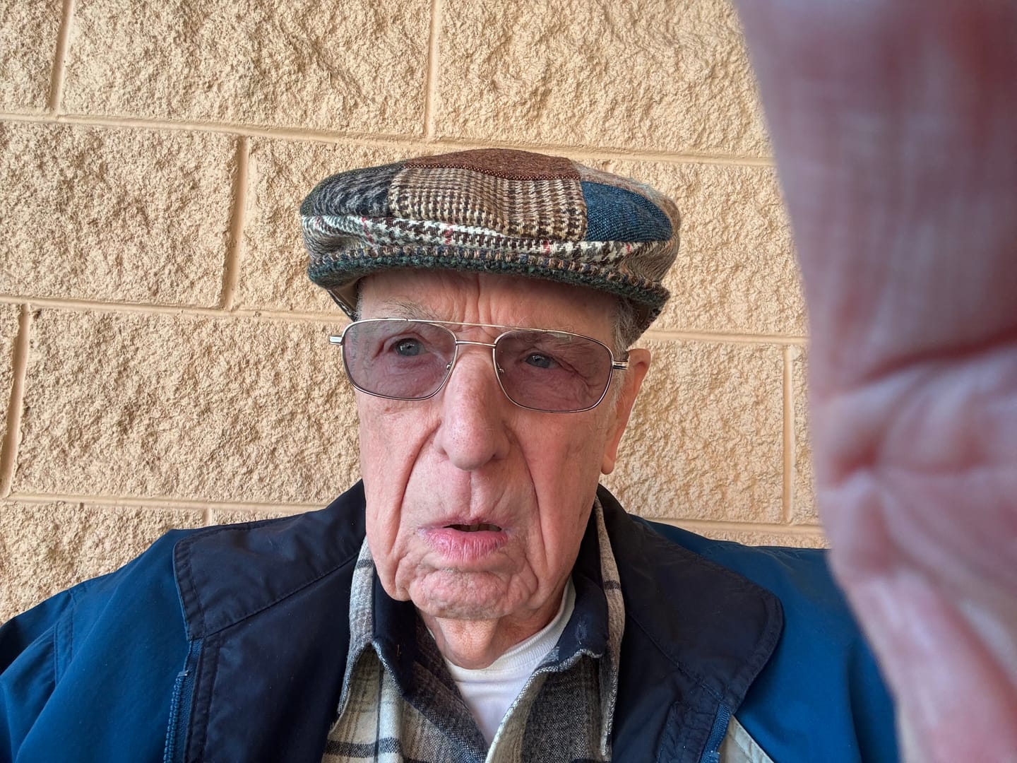 Customer photo review of Vintage Cap Patchwork Tweed