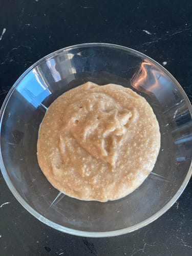 Customer photo review of Creamy pulvergrøt med banan og bringebær (fra 6 mnd)