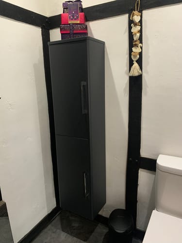 Customer photo review of Ryker 300mm Tall Unit (1 Door) - Soft Black