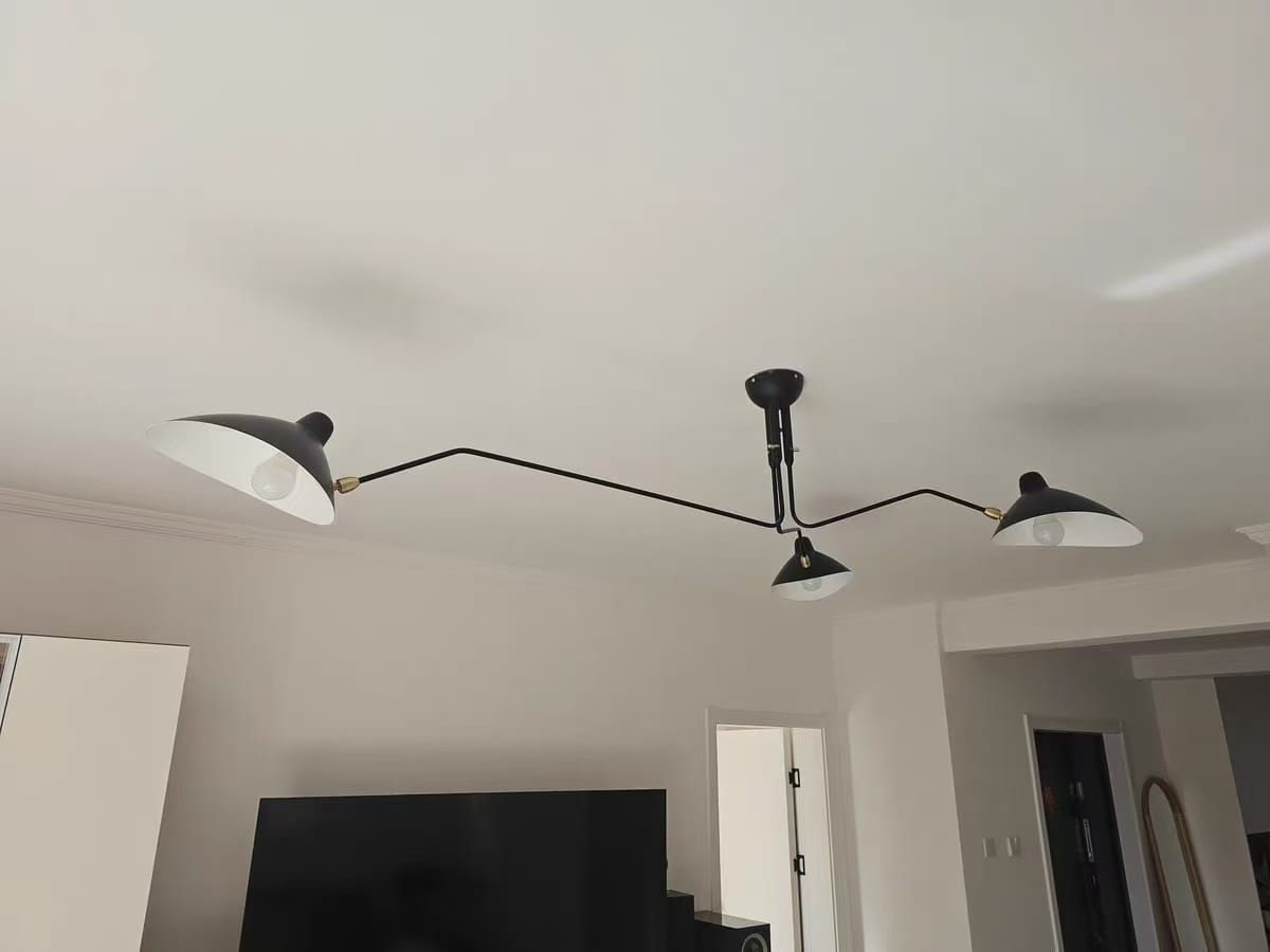 Customer photo review of WOMO Arms Semi-Flush Mount Light-WM2057