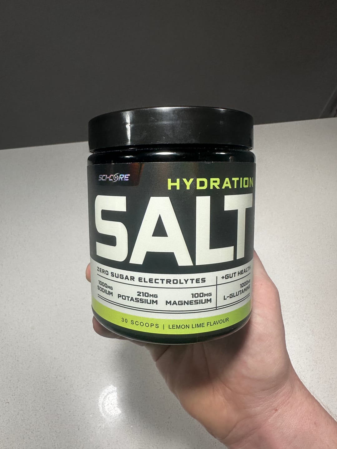 Customer photo review of HYDRATION SALT Lemon Lime