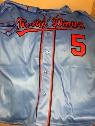 Customer photo review of Custom Black Red Stripe Fashion Raglan Sleeves Authentic Baseball Jersey