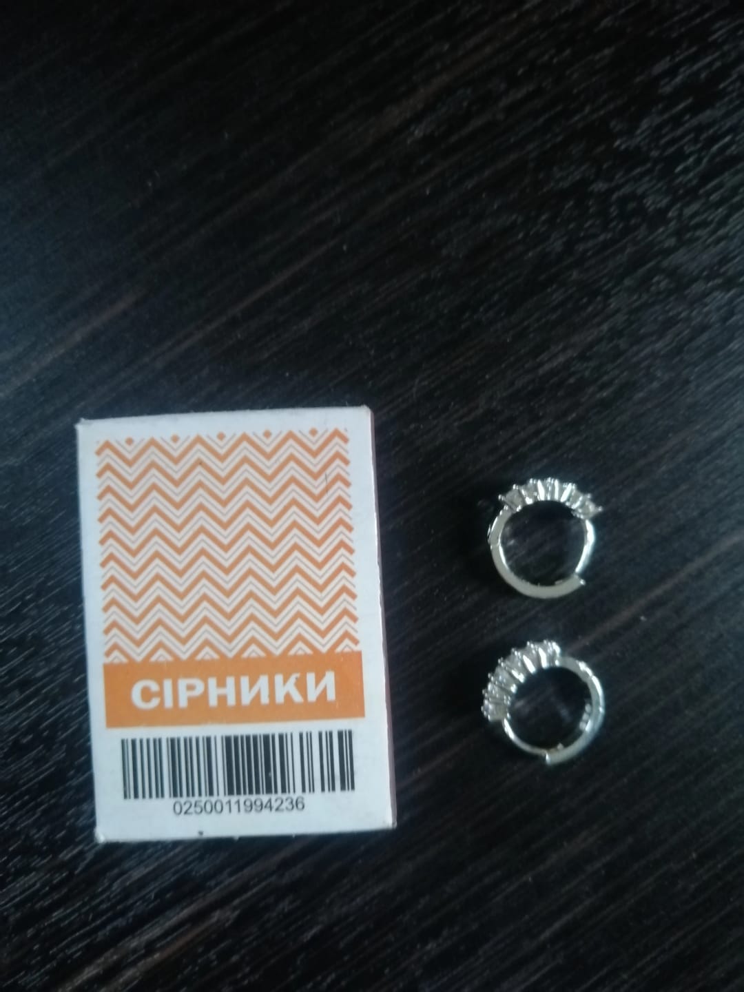 Customer photo review of Sterling Silver Stud Earrings Double Row Zircon Round — Silver | KIMLUD