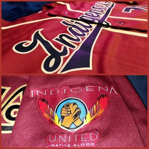 Customer photo review of Custom White Navy Stripe Fashion Authentic Baseball Jersey
