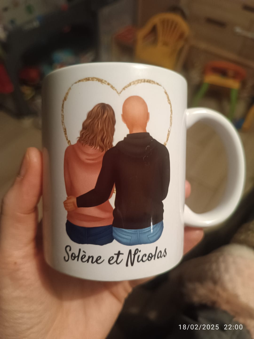 Customer photo review of Mug Personnalisé - Couple Homme et Femme