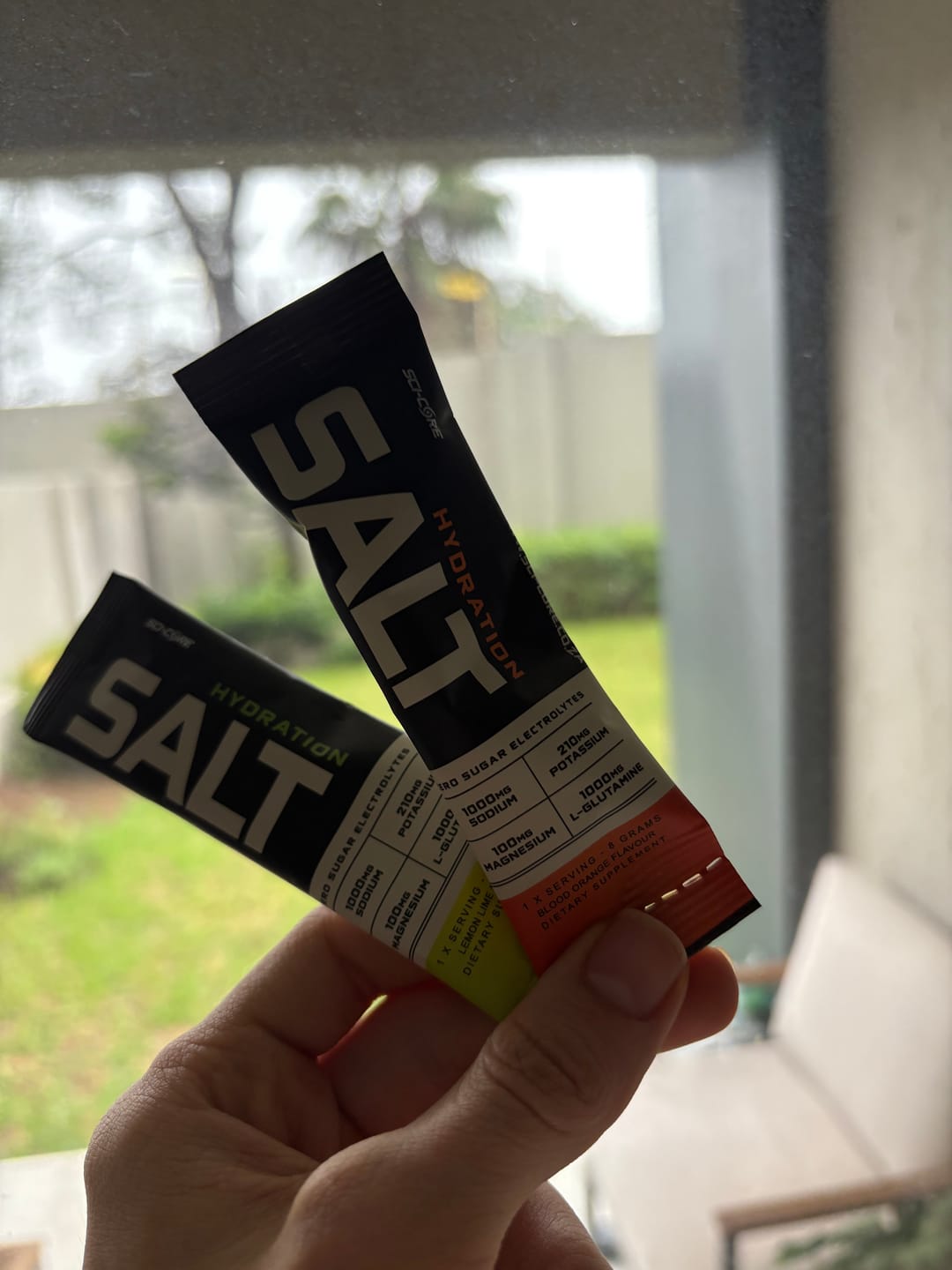 Customer photo review of HYDRATION SALT Blood Orange 10 x single serving sachets