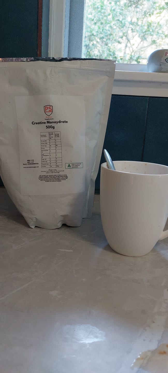 Customer photo review of Micronised Creatine Monohydrate