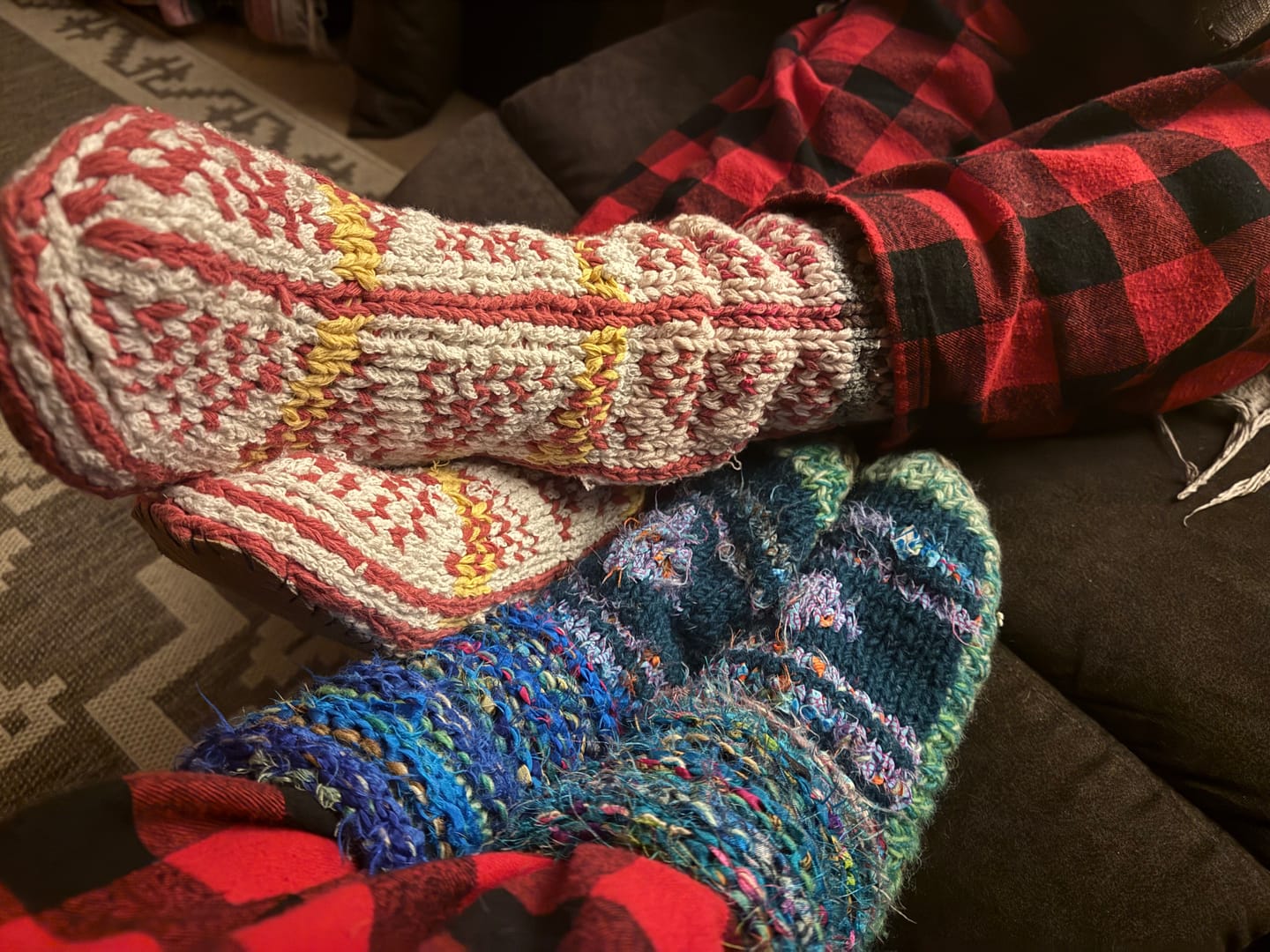 Customer photo review of Wool Mukluks Slippers
