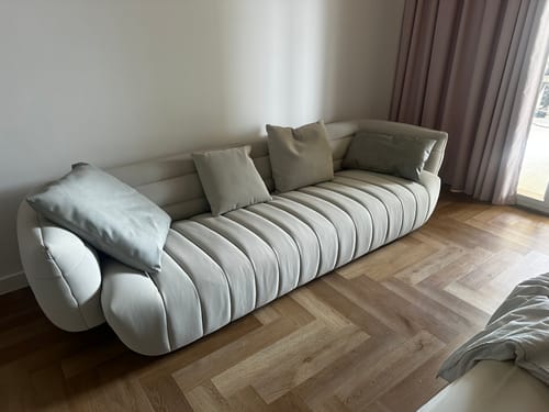 undefined review of Pre-order 45 Days Delivery Desert Beige leather Sofa AMBO-S8032- Beige image 1 out of 1