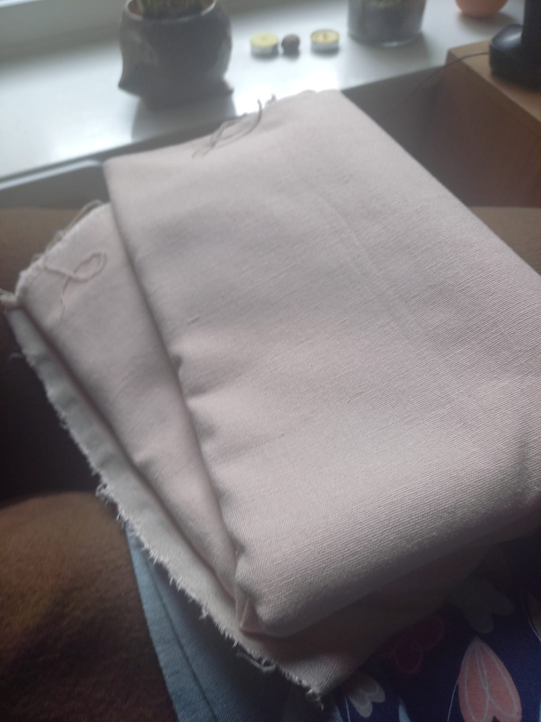 Customer photo review of Viscose Linen Woven Stretch Fabric