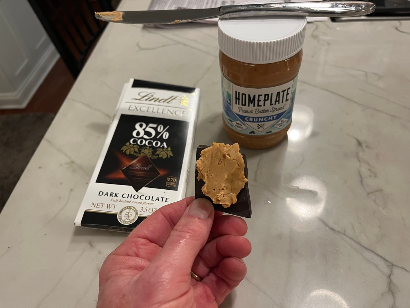 Customer photo review of Crunchy Peanut Butter (3 pack)
