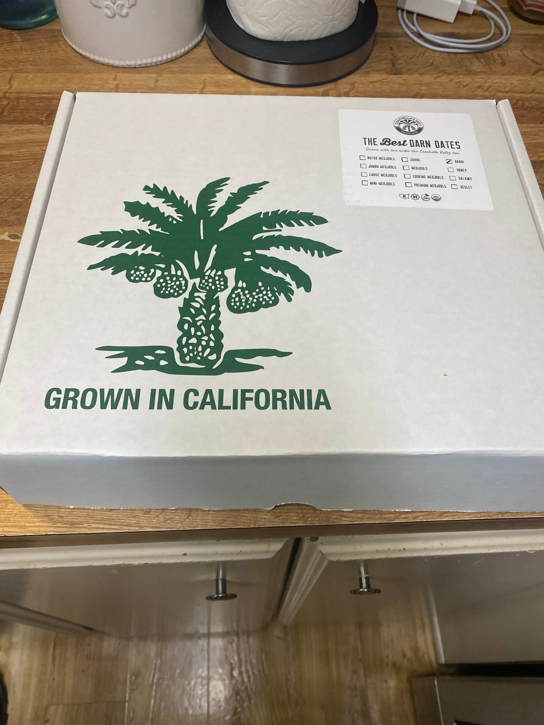 Customer photo review of Organic Barhi Dates Box