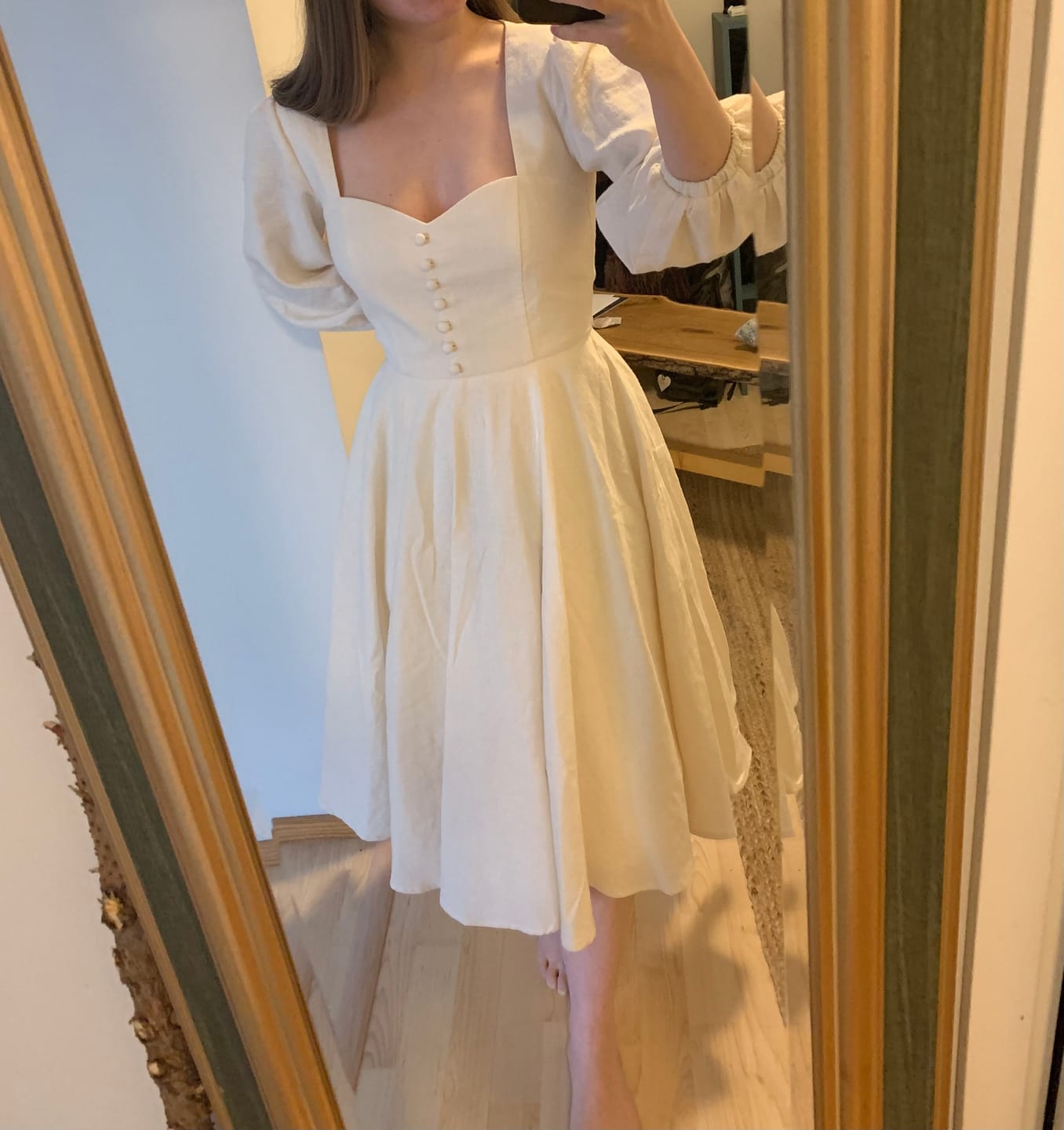 Customer photo review of Bardetta Linen Dress
