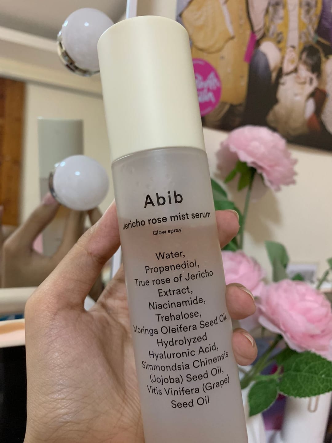 Customer photo review of Jericho Rose Mist Serum Glow Spray