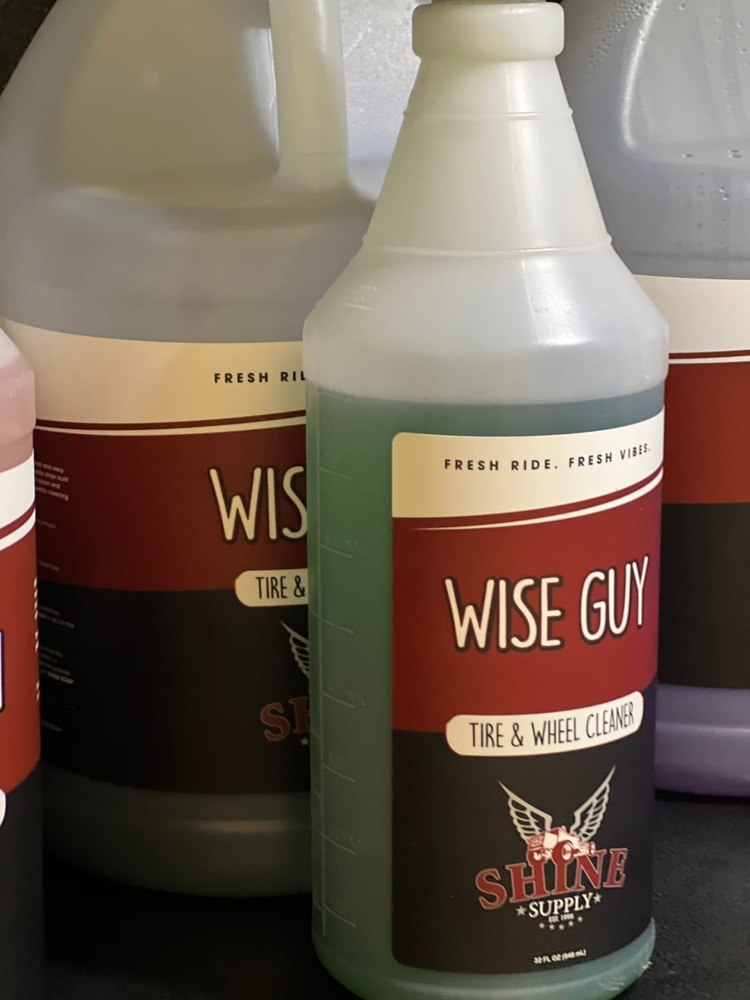 Customer photo review of Shine Supply 32oz. Labels