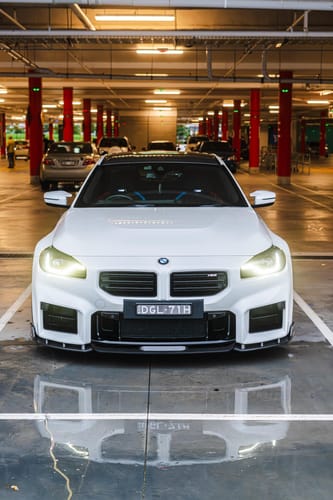 Customer photo review of BMW Pre-Preg Carbon Fiber Empero Designs Front Splitter for G87 M2