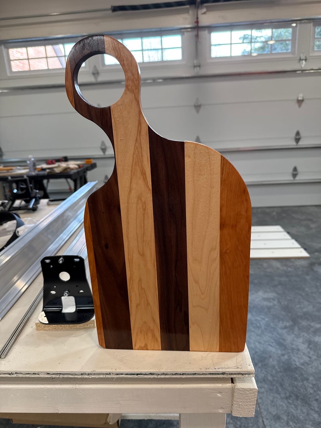 Customer photo review of 20x18" Romeo & Juliet Serving Board Set Acrylic Router Template