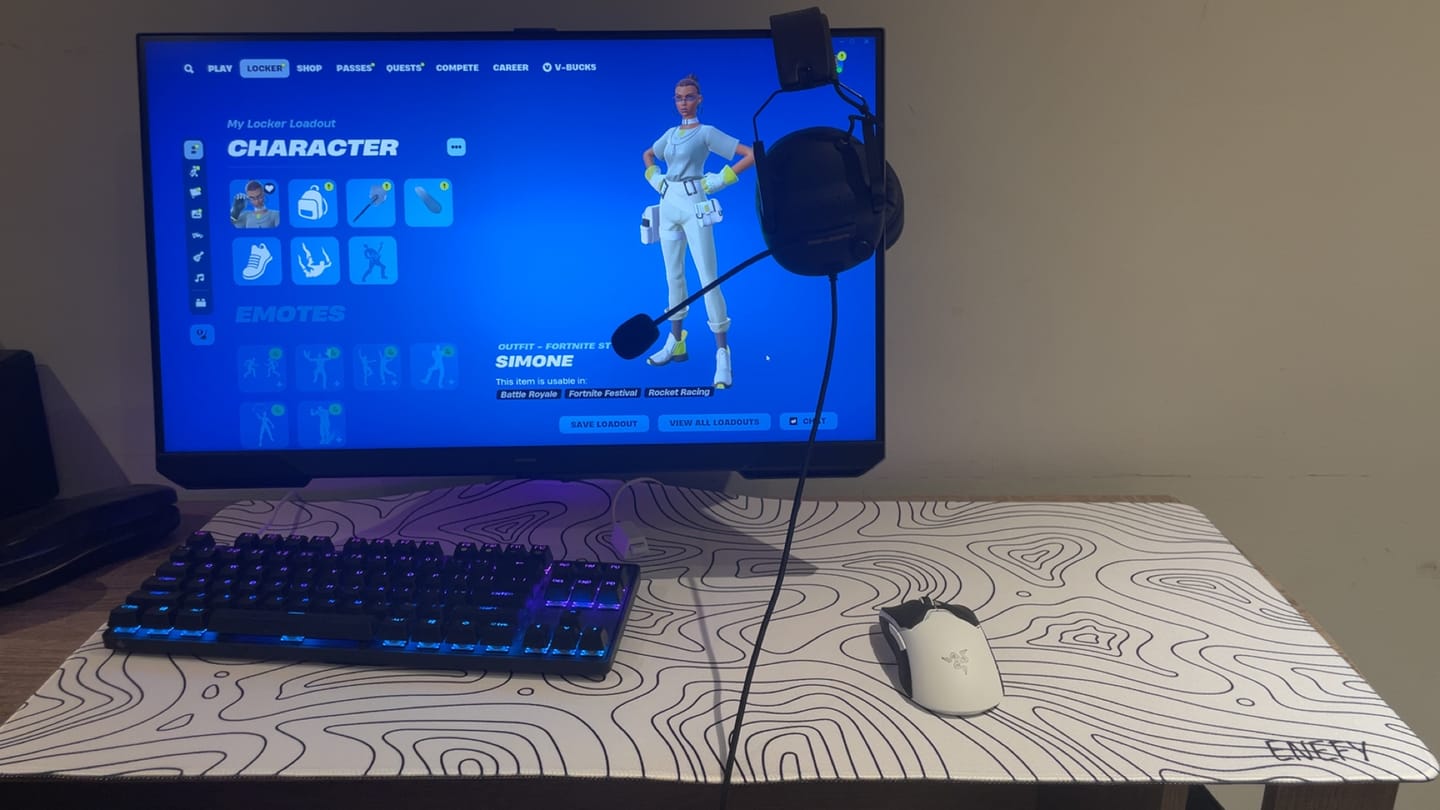 Customer photo review of Mousepad Topography (White)