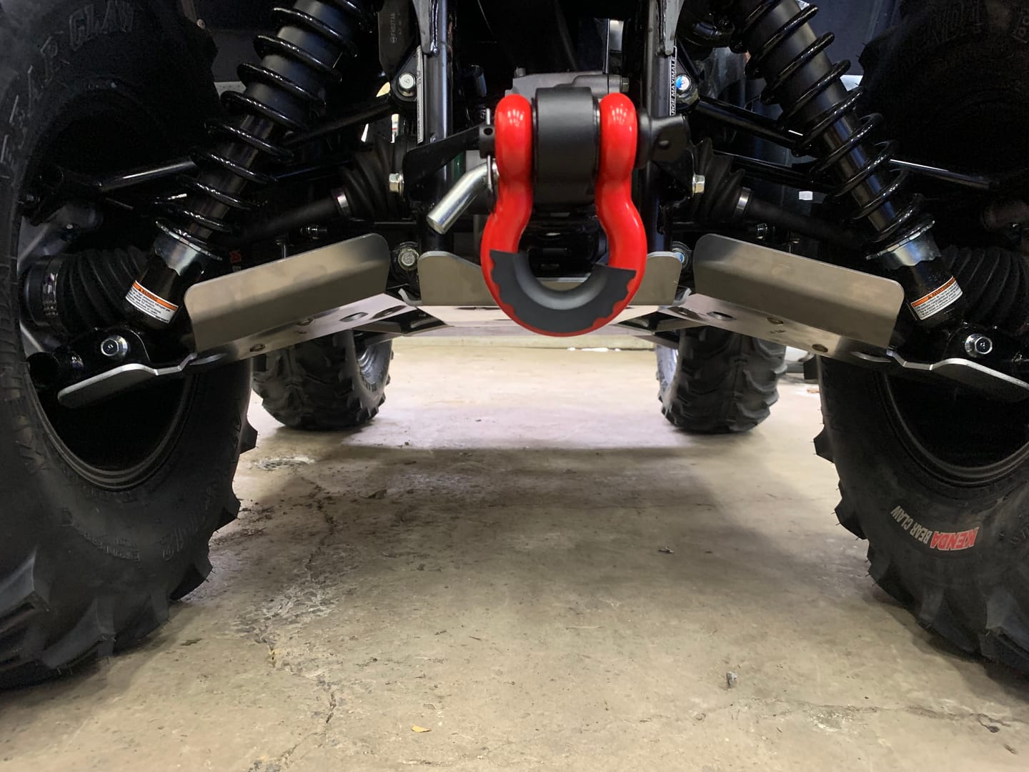 Customer photo review of Complete Aluminum Skid Plates for Yamaha Kodiak 450 (2018+)