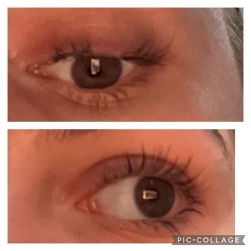 Customer photo review of Lash Growth Serum