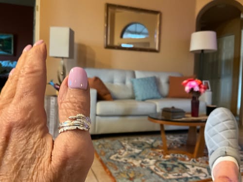 Customer photo review of Feather From An Angel Ring