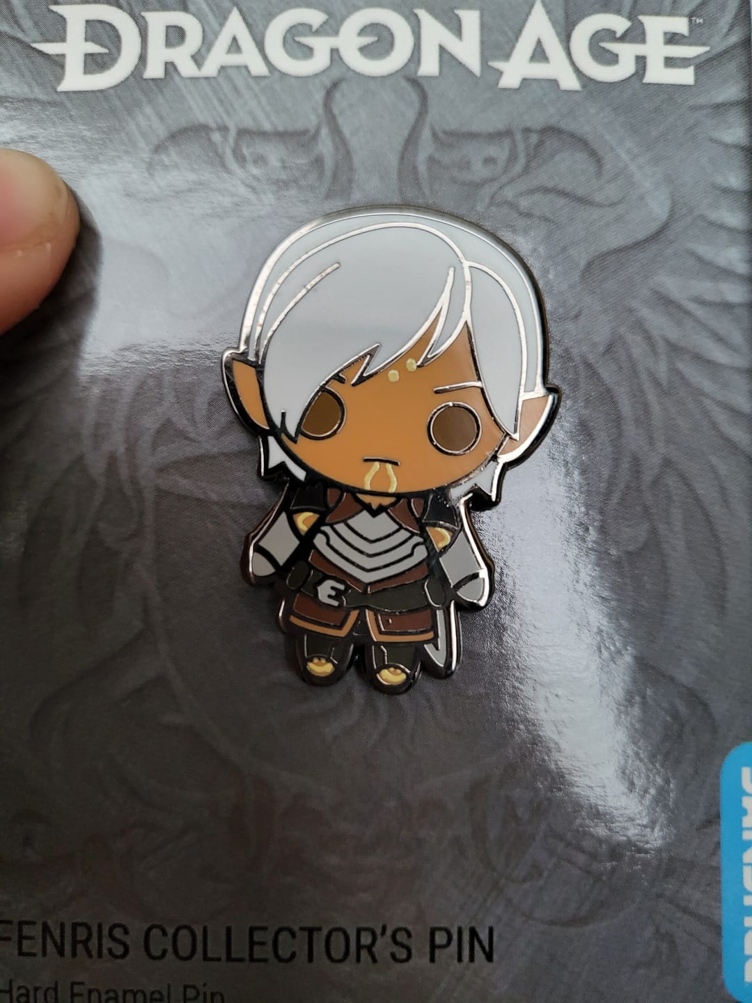 Customer photo review of Dragon Age - Fenris Collector's Pin