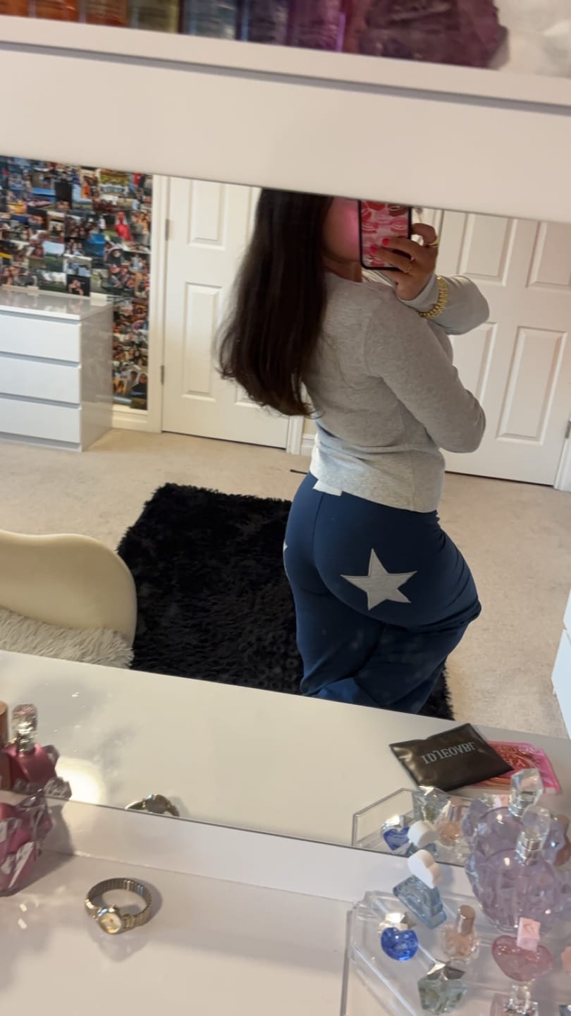 Customer photo review of Jersey Star Jogger Navy / Light Grey