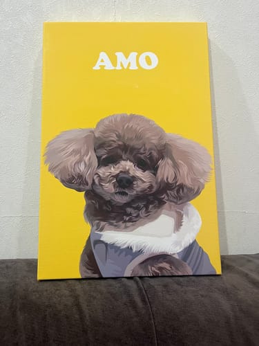 Customer photo review of Petcanvaオーダーメイド ペット似顔絵
