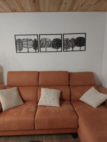 Customer photo review of Décoration Murale en Métal - Forêt de bonbon