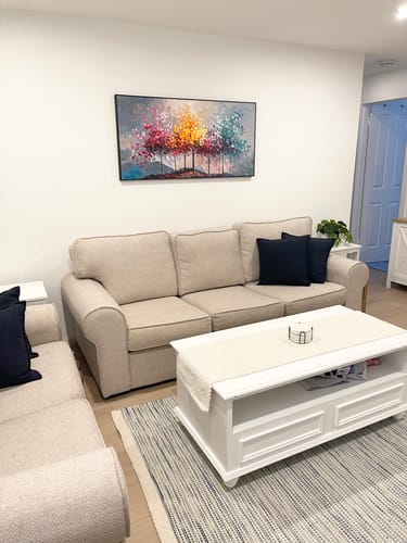 Customer photo review of Colorful  Tree Textured Painting Canvas #TP010