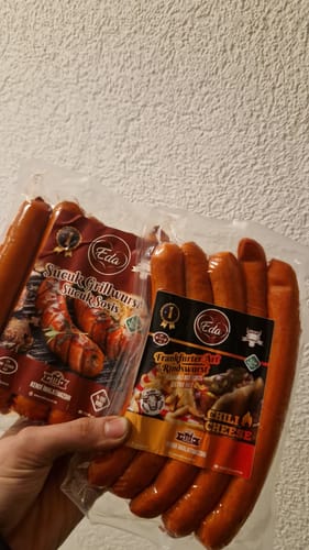 Customer photo review of Chili Cheese Rindswurst Frankfurter Art