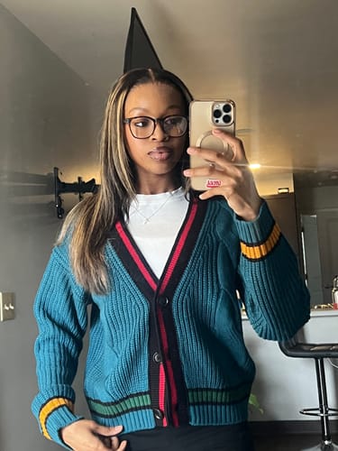 Customer photo review of School Daze Cardigan