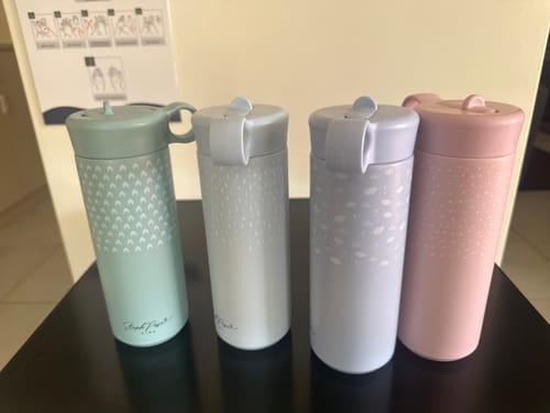 Customer photo review of Kids Drink Bottle Bundle - 4 for $40!