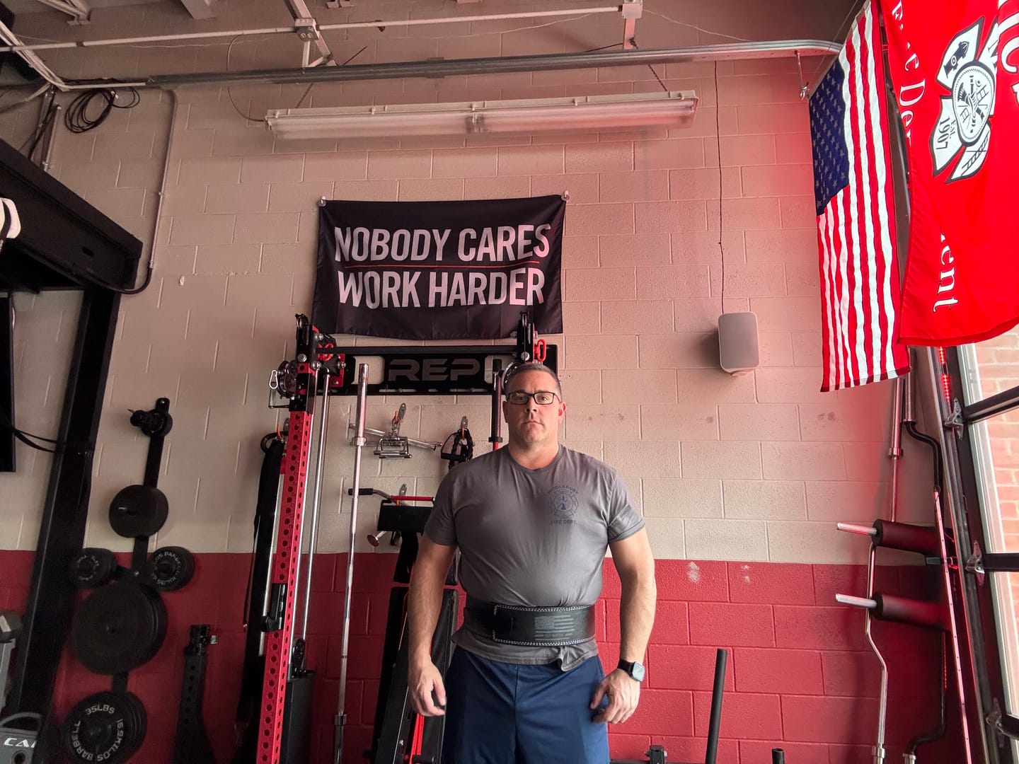 Customer photo review of 10mm Lever Weightlifting Belt