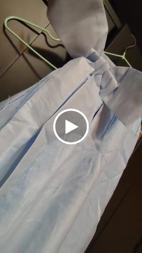 Customer video review of Rochie Melbina cu funda la spate si si croi in A