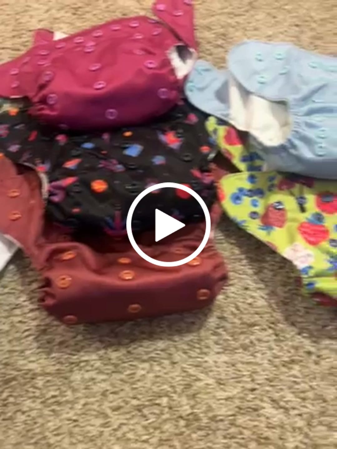 Customer video review of Solid Color: Essentials Pocket Cloth Diaper with Athletic Wicking Jersey, Grows with your Baby