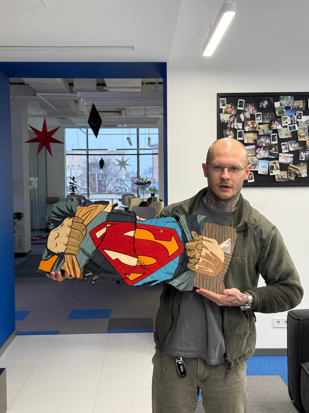 Customer photo review of SUPERMAN THROUGH THE YEARS POSTER