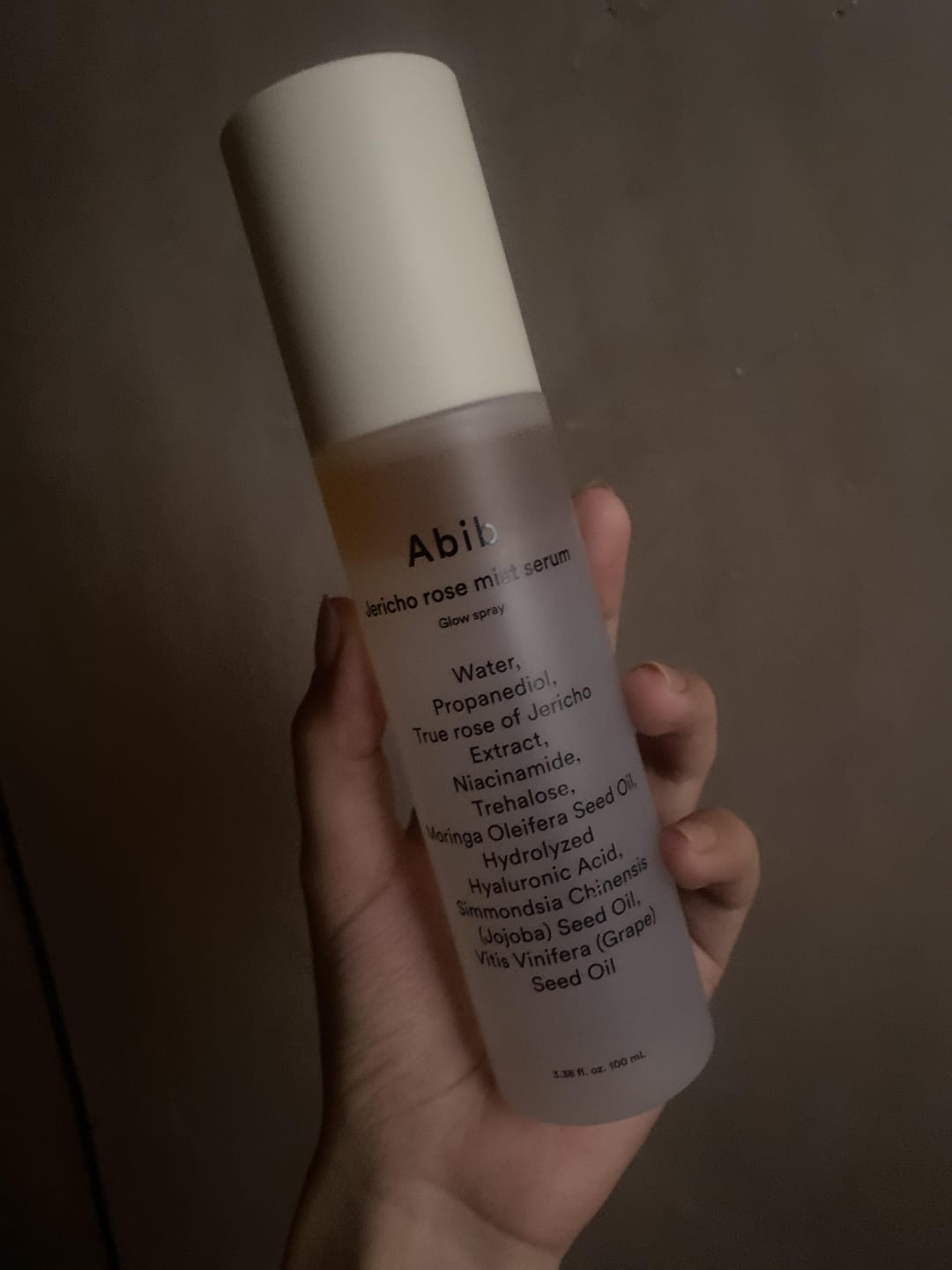 Customer photo review of Jericho Rose Mist Serum Glow Spray