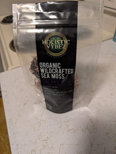 Customer photo review of Raw Royal Purple Sea Moss