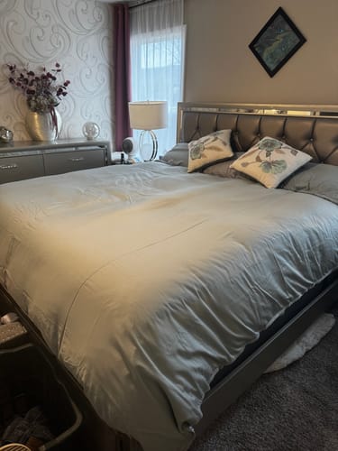 Customer photo review of TENCEL Eucalyptus Cooling Bed Sheet Set