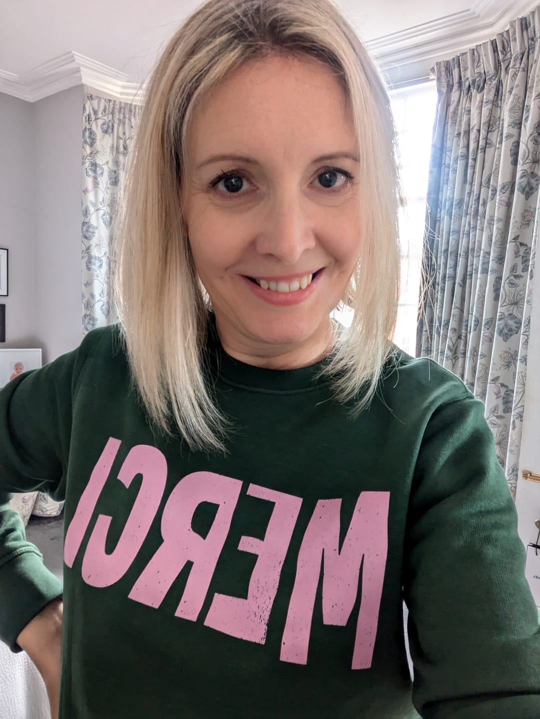 Customer photo review of Green Merci Sweatshirt