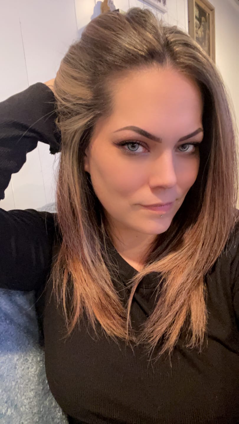 Customer photo review of Pro Crystal Gray Prescription Colored Contact Lenses